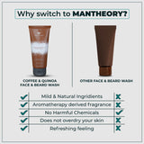 Coffee and Quinoa Face and Beard Wash Man Theory Product www.mantheory.in